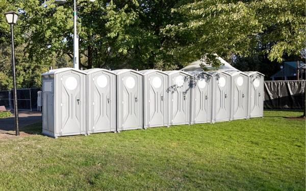 we offer a range of sizes for our special event porta potties to accommodate events of all sizes